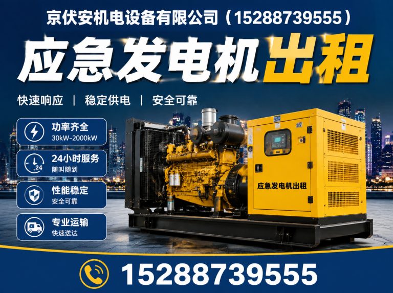 黄南发电机租赁展示图